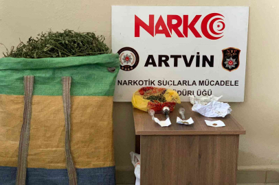 Artvin'de uyuşturucu operasyonu