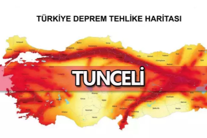 Tunceli'de 4,1 büyüklüğünde deprem meydana geldi