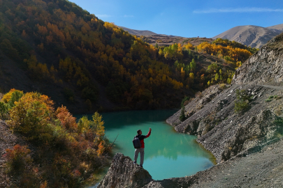 Kop Dağı'ndaki vadilerde sonbahar güzelliği yaşanıyor