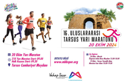 16. Tarsus Uluslararası Yarı Maratonu 20 Ekim'de koşulacak