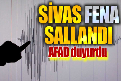 Sivas'ta peşpeşe deprem