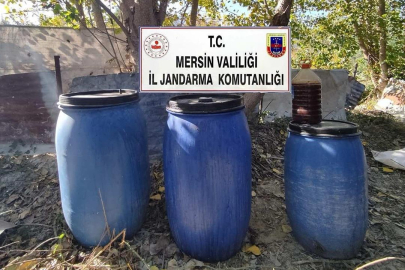 Mersin'de 510 litre sahte içki ele geçirildi