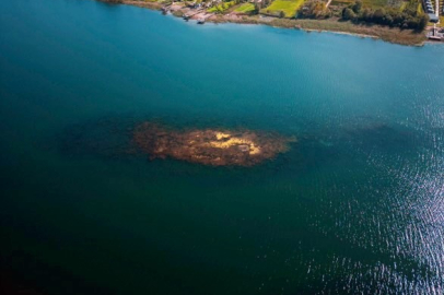 Sapanca Gölü'nde kuraklık tarihi kalıntıları ortaya çıkardı