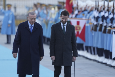 Erdoğan, Karadağ Cumhurbaşkanı Milatoviç'i resmi törenle karşıladı