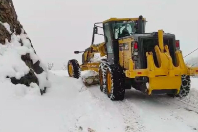 Yoğun kar nedeniyle 8 yol ulaşıma kapandı