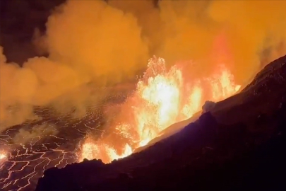 Hawaii'deki Kilauea Yanardağı faaliyete geçti