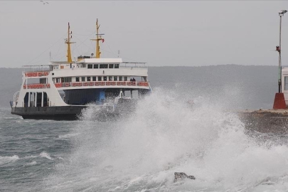 Çanakkale'de yarınki bazı feribot seferleri iptal edildi