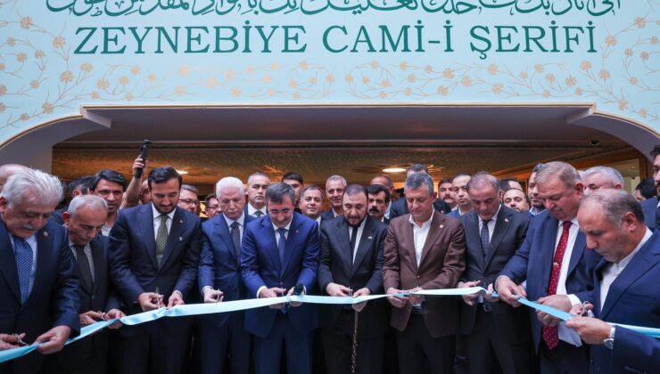 Zeynebiye Camii Açılışı, Cevdet Yılmaz ve Özgür Özel’in Katılımıyla Gerçekleşti
