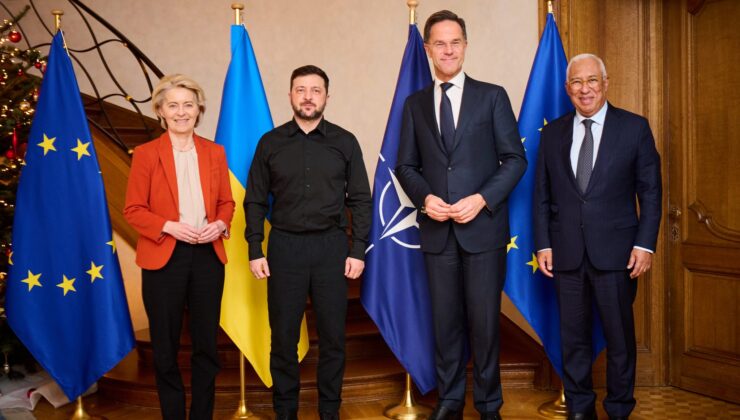 Zelenskiy, Brüksel’de NATO ve AB Liderleriyle Görüştü