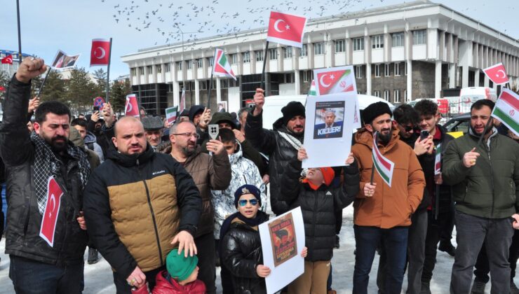 Kars’ta ABD ve İsrail Protestosu: İran’a Yönelik Saldırılarına Tepki