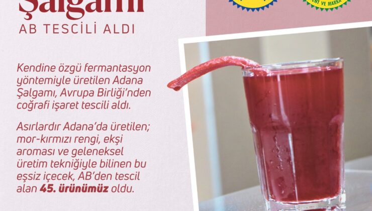 Adana Şalgamı AB Tescili Aldı