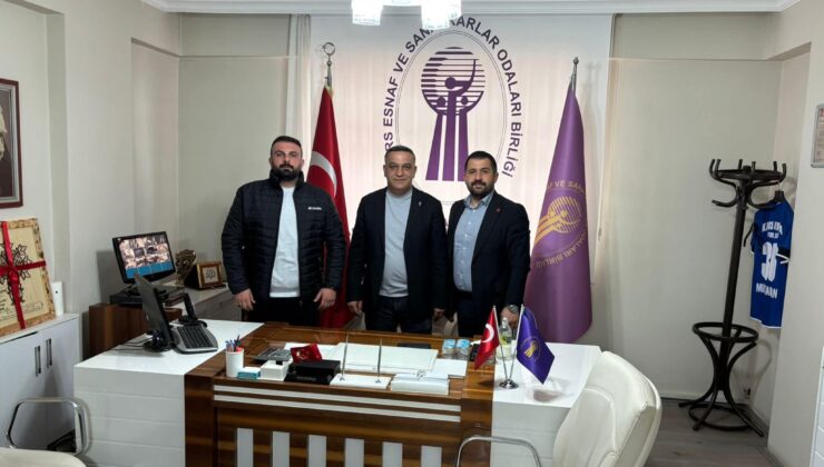 CHP Kars İl Teşkilatından Esnaf Odalar Birliği’ne Ziyaret