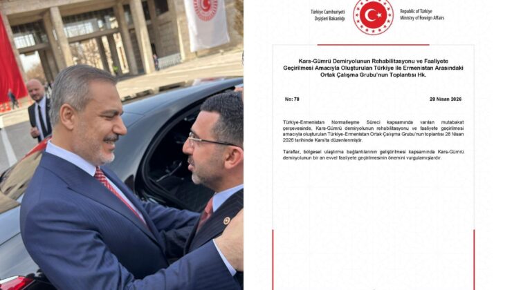 Milletvekili Çalkın’dan Doğukapı ve Kars-Gümrü Demiryolu için Bakan Fidan ile görüştü 