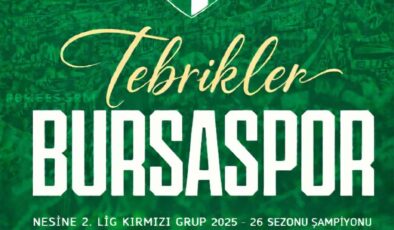 Büyük Camia Büyük Dönüş Bursaspor: Tek Haber Ajansı Başkanı Solmaz’dan Tebrik Mesajı