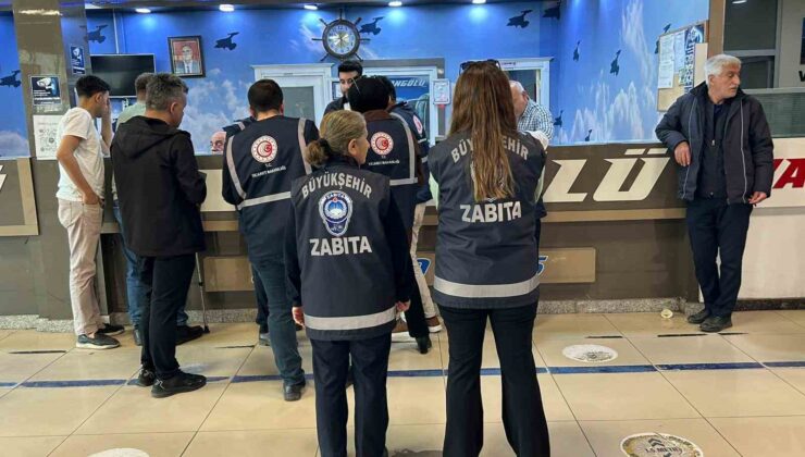 Van’da bayram öncesi otobüs terminallerinde bilet denetimi