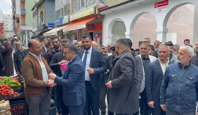 Kağızman’da Milletvekili Adem Çalkın’a bakan gibi karşılama