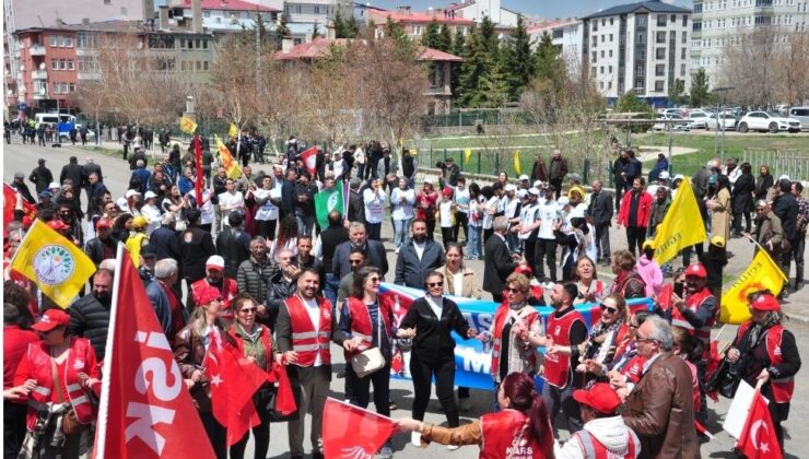 Kars’ta 1 Mayıs Emek ve Dayanışma Günü Coşkuyla Kutlandı