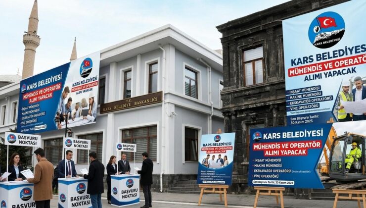 Kars Belediyesi’nden İstihdam Atağı: Mühendis ve Operatör Alımı Yapılacak!