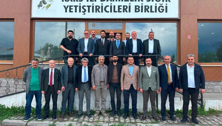 Kars Hayvancılığının Geleceği Masaya Yatırıldı: Adem Çalkın’dan Eren Alp’e Hayırlı Olsun Ziyareti