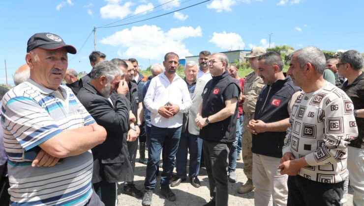 Vali Ziya Polat, Selden Etkilenen Mezra Köyü’nde İncelemelerde Bulundu