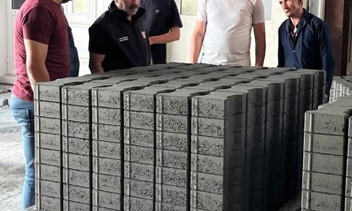 Kars İl Özel İdaresi’nde Kilit Parke Taşı Üretimi Aralıksız Sürüyor