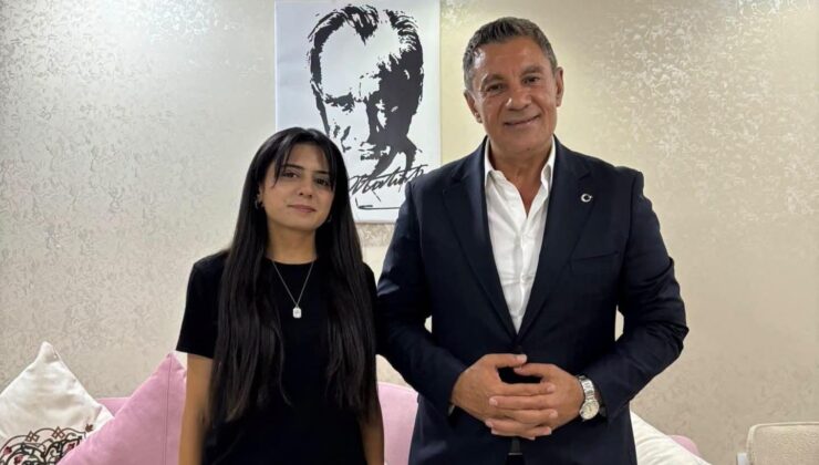 Gökhan Türkeş Öngel’den Şampiyon Atlet Ada Buse Özadlı’ya Tebrik Ziyareti