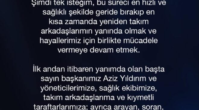 Kerem Aktürkoğlu: Yapılan Kontrollerde Olumsuz Bir Bulguya Rastlanmadı
