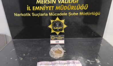 Mersin’de uyuşturucu operasyonu: 190 gram eroin ele geçirildi, 1 gözaltı