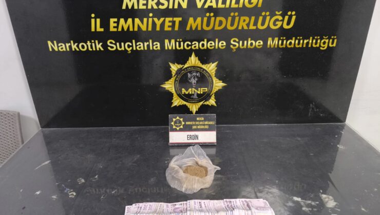 Mersin’de uyuşturucu operasyonu: 190 gram eroin ele geçirildi, 1 gözaltı