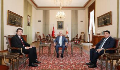 TBMM Başkanı Numan Kurtulmuş, Saadet Partisi Genel Başkanı Mahmut Arıkan’ı Kabul Etti